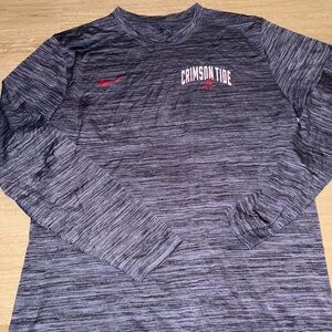 Alabama Nike Men's Heathered Gray Long Sleeve Shirt